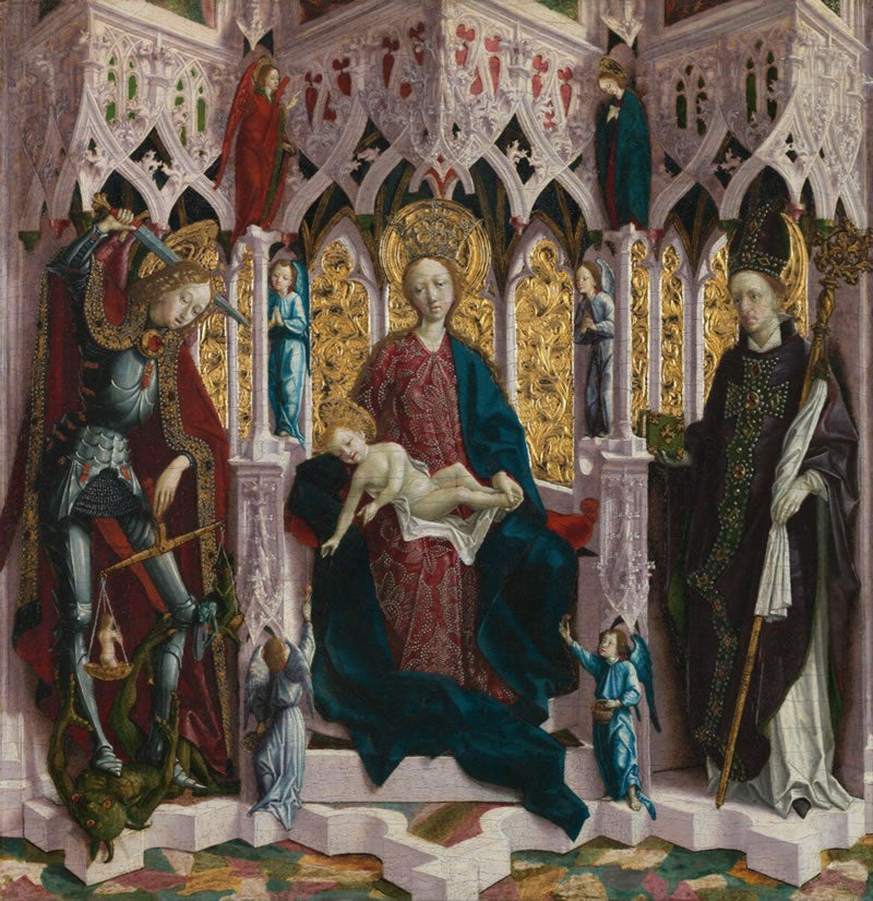 The Virgin and Child Enthroned with Angels and Saints