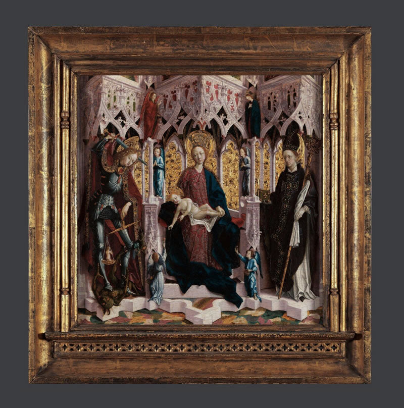 The Virgin and Child Enthroned with Angels and Saints