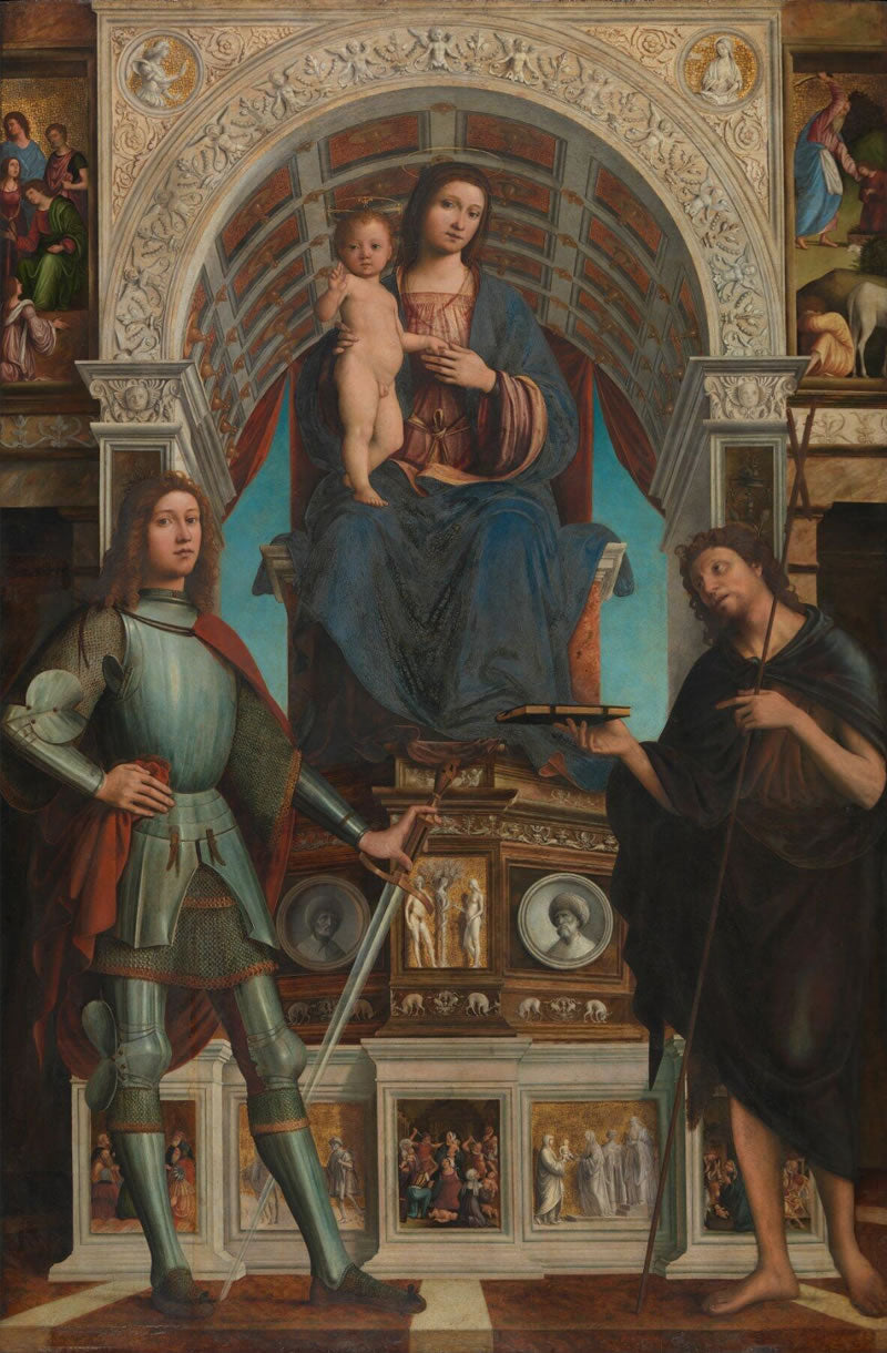 The Virgin and Child enthroned with Saint George and Saint John the Baptist ('Pala Strozzi')