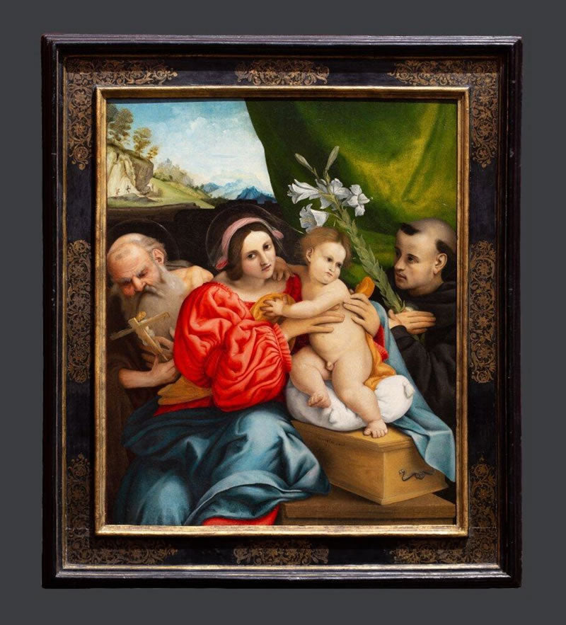 The Virgin and Child with Saints Jerome and Nicholas of Tolentino