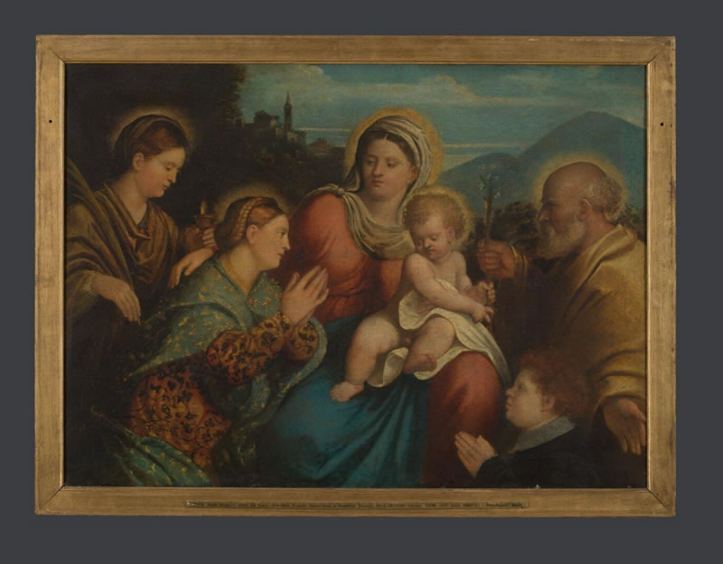 The Holy Family with Saints and a Donor
