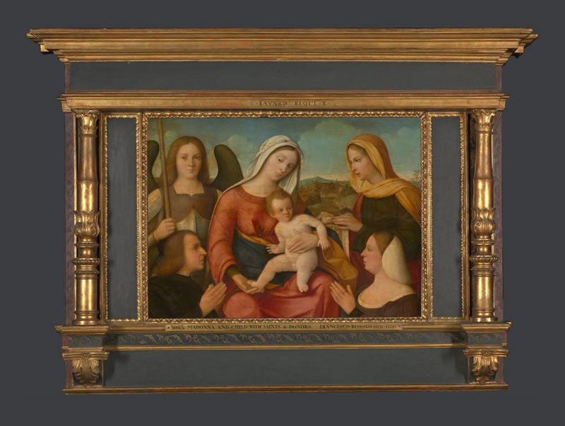 The Virgin and Child with Saints Michael and Veronica and Two Donors