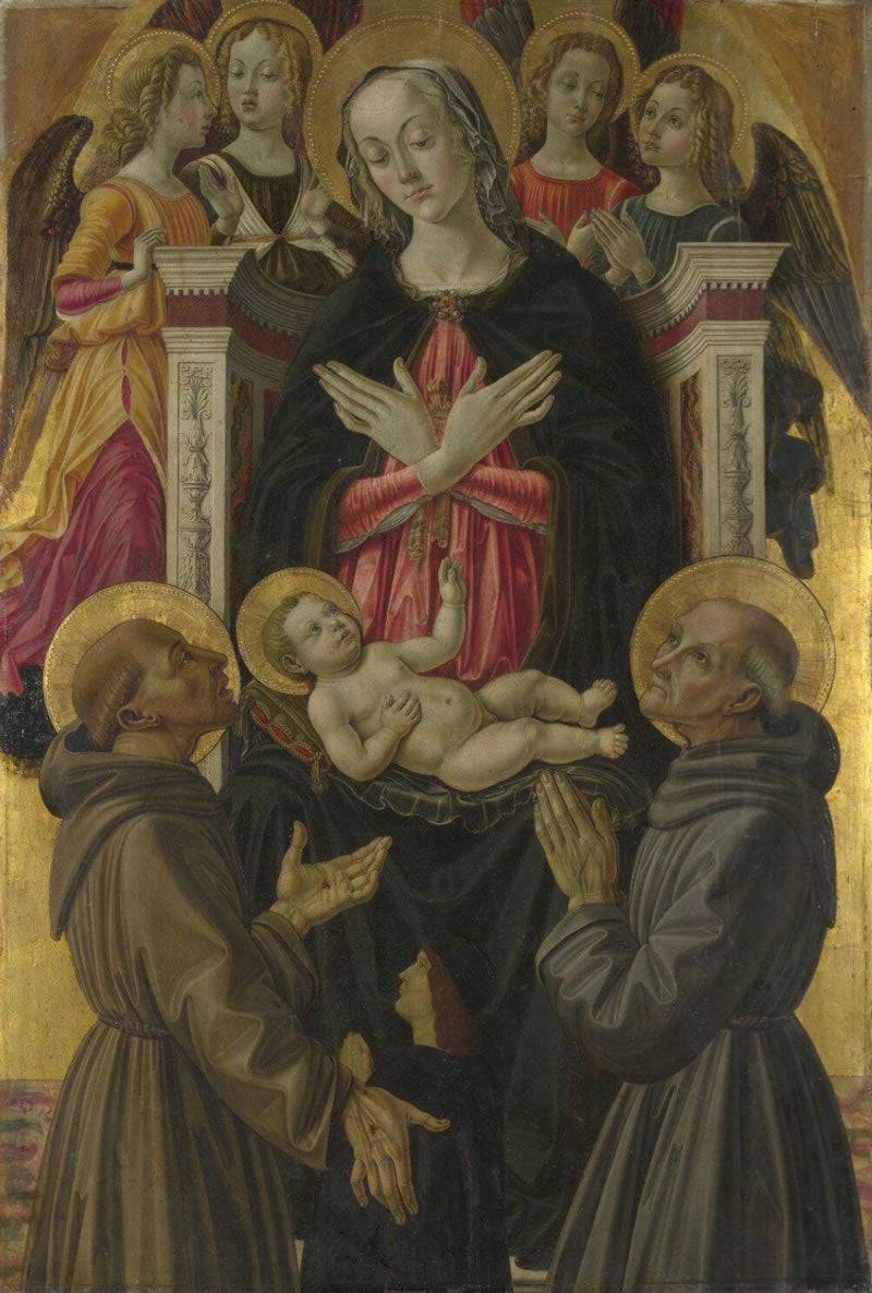The Virgin and Child with Saints Angels and a Donor