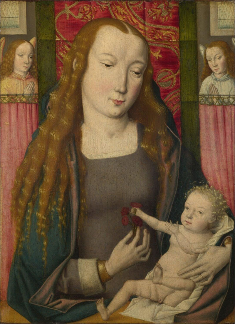 The Virgin and Child with Two Angels