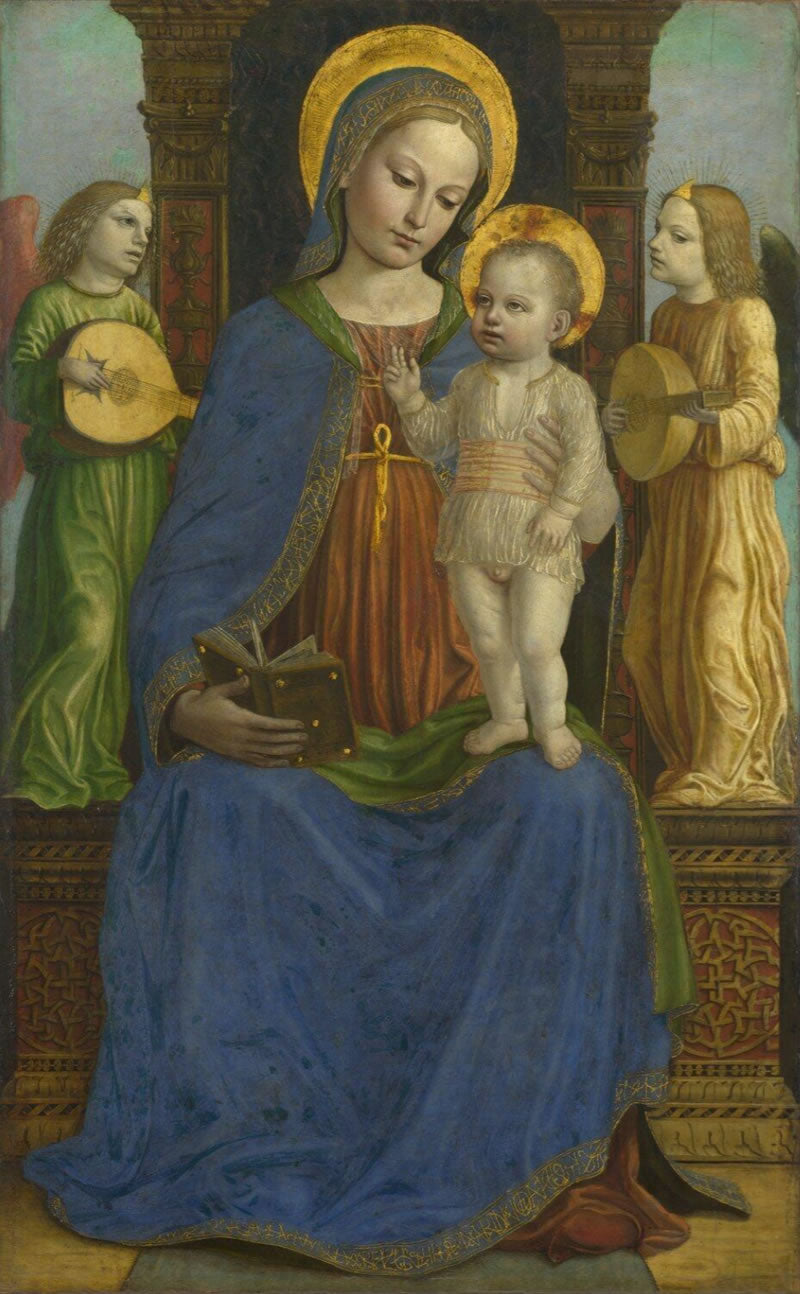 The Virgin and Child with Two Angels