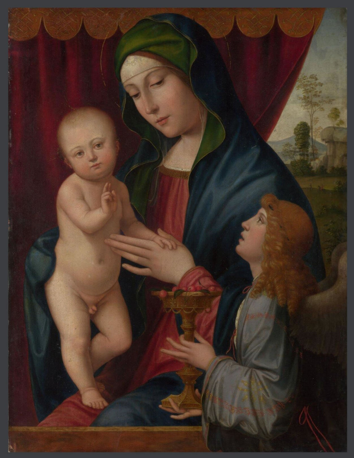 The Virgin and Child with an Angel