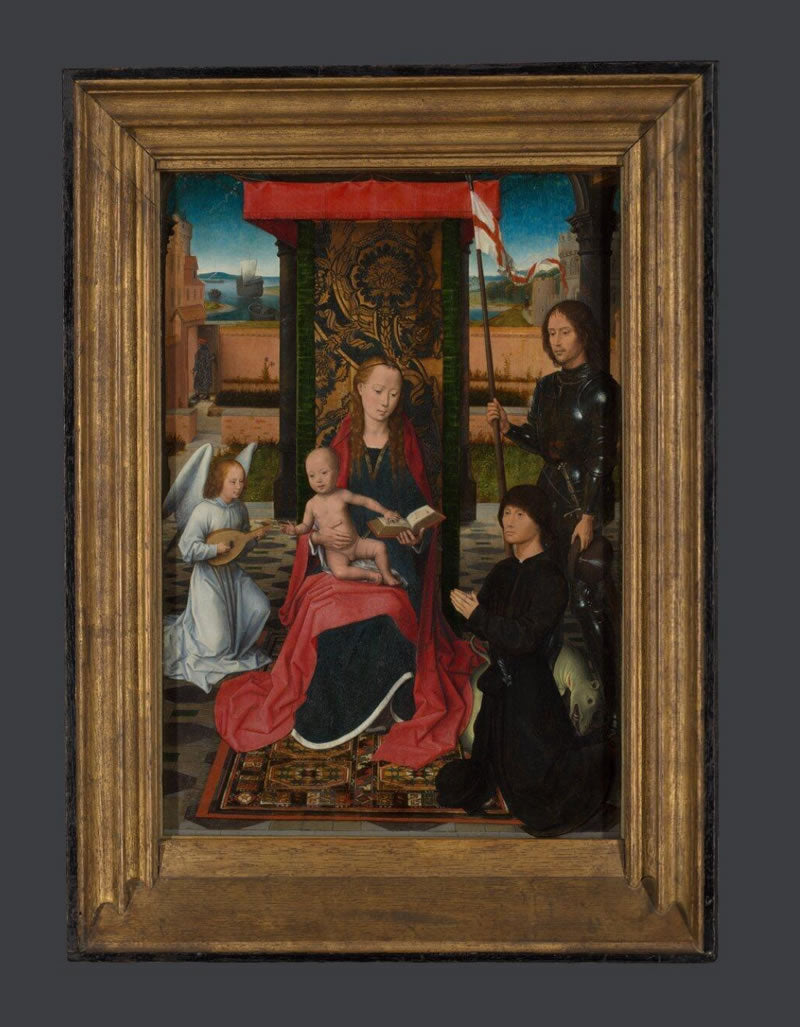 The Virgin and Child with an Angel, Saint George and a Donor