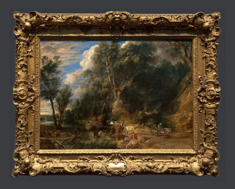 Peasants with Cattle by a Stream in a Woody Landscape ('The Watering Place')