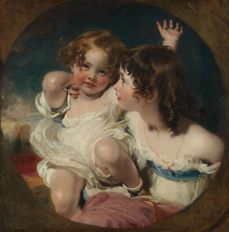 The Calmady Children (Emily, 1818–?1906, and Laura Anne, 1820–1894)
