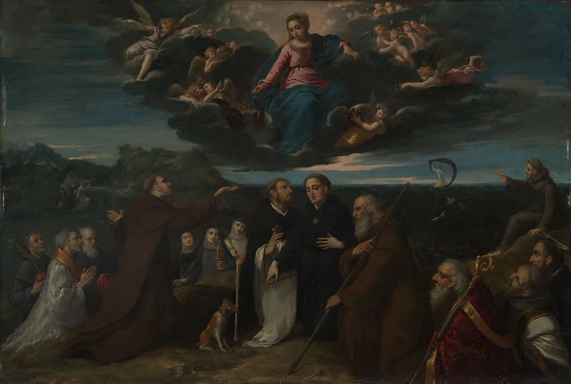 The Virgin Adored by Saints