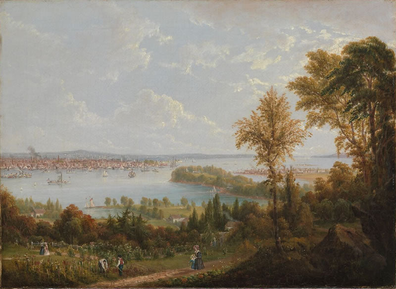 View of the Bay and City of New York from Weehawken