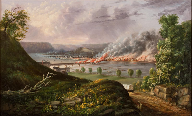 View of the Great Fire of Pittsburgh