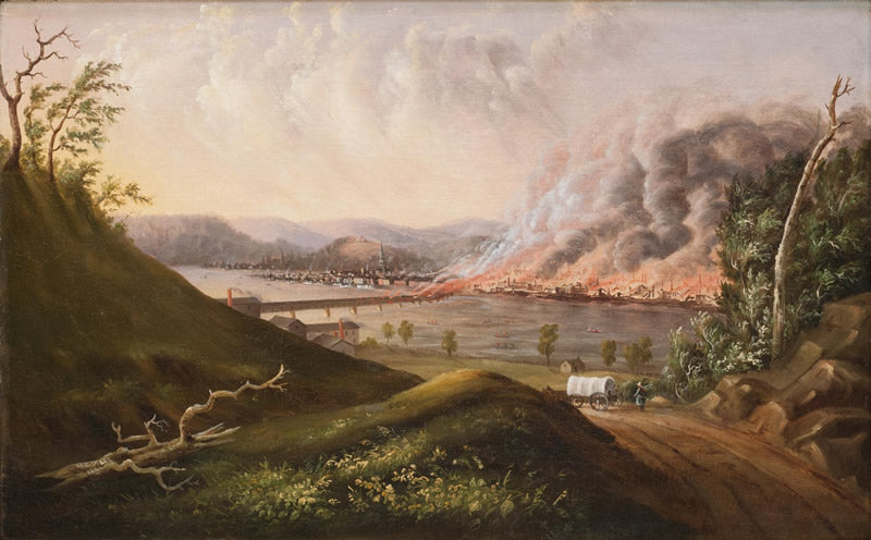 View of the Great Fire of Pittsburgh