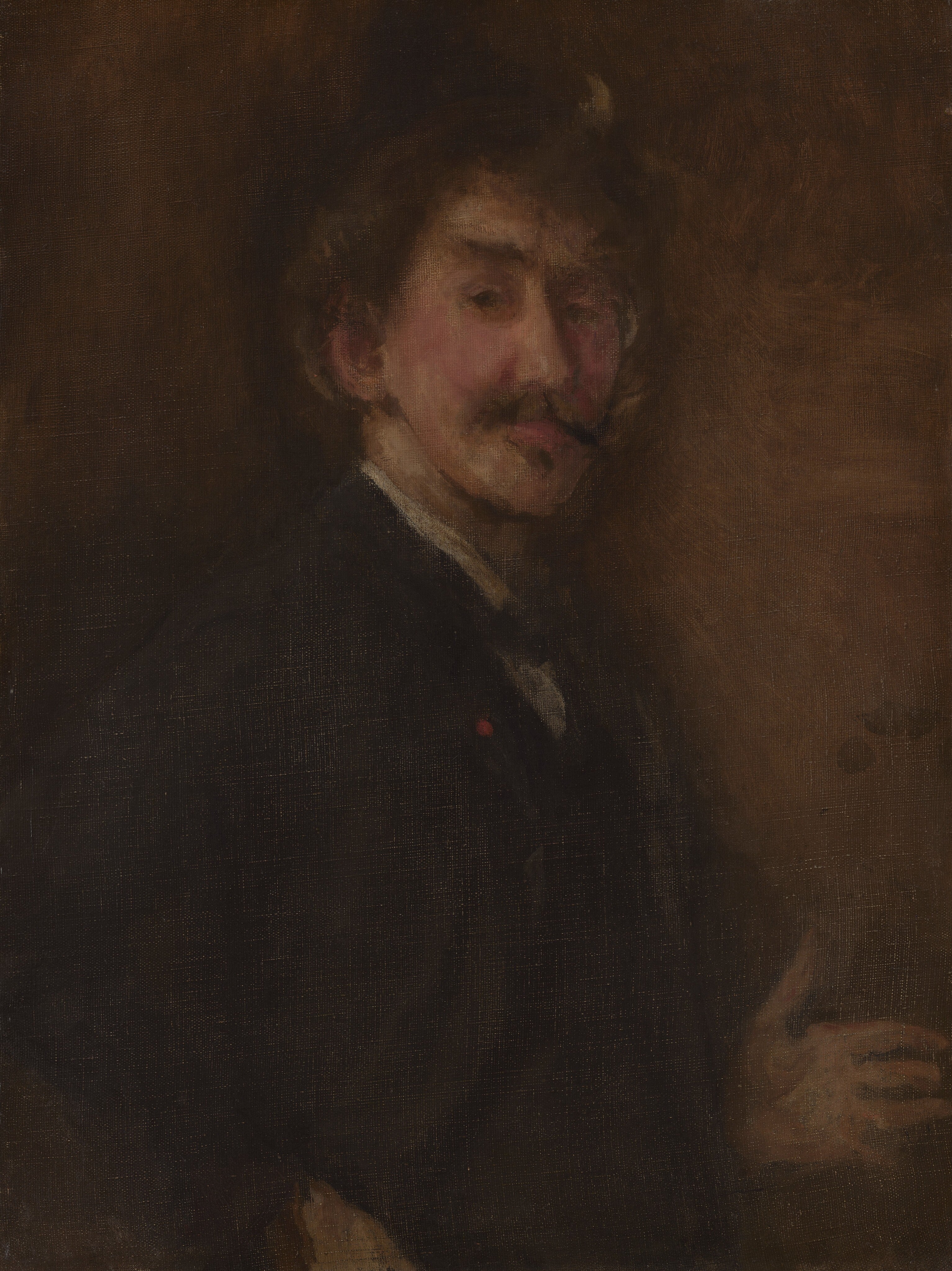 Gold and Brown: Self-Portrait