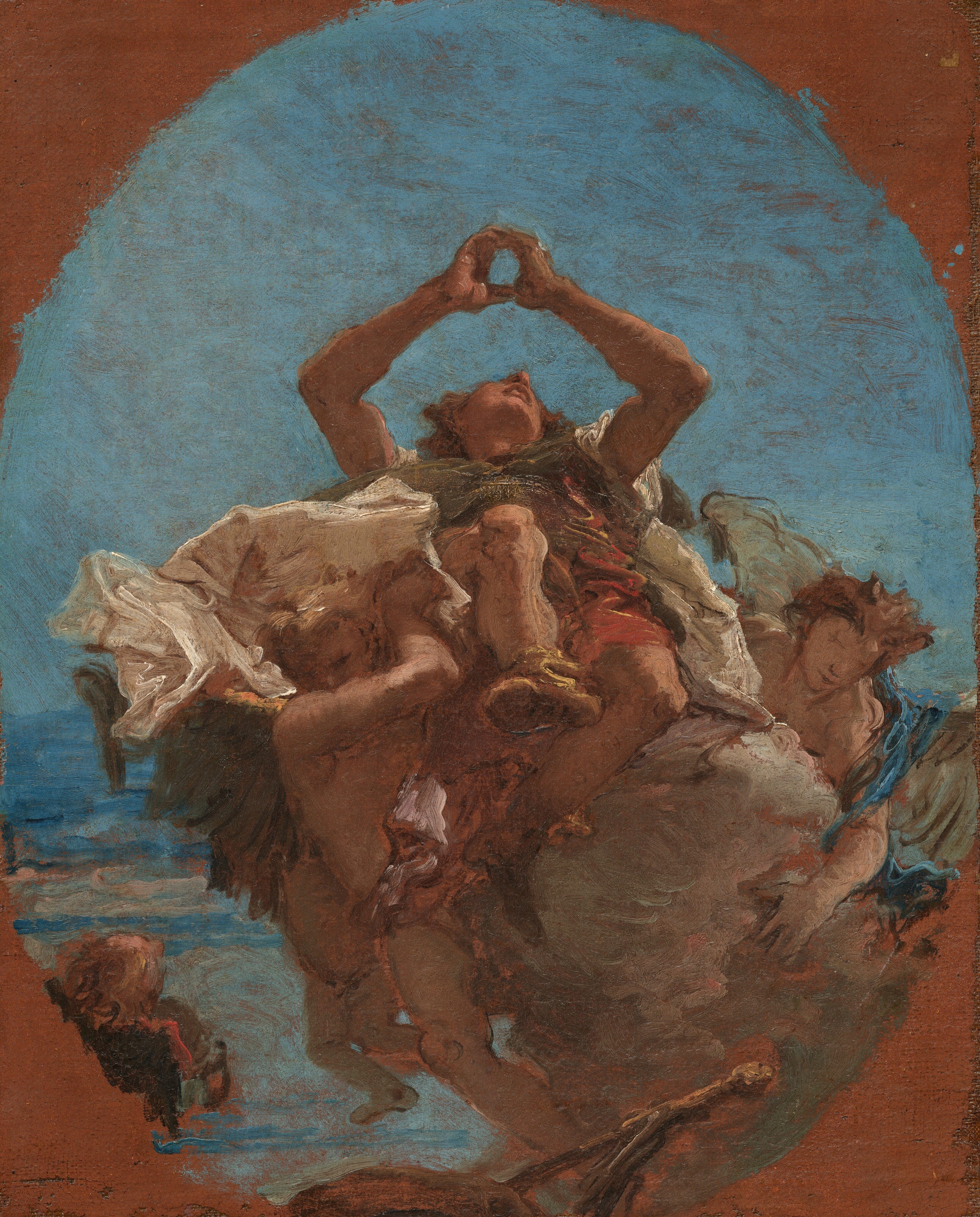 Saint Roch Carried to Heaven by Angels